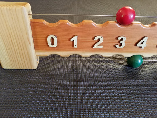 Bocce Scoreboard - horizontal, 0-21 numbers, Original Design Limited Qty.