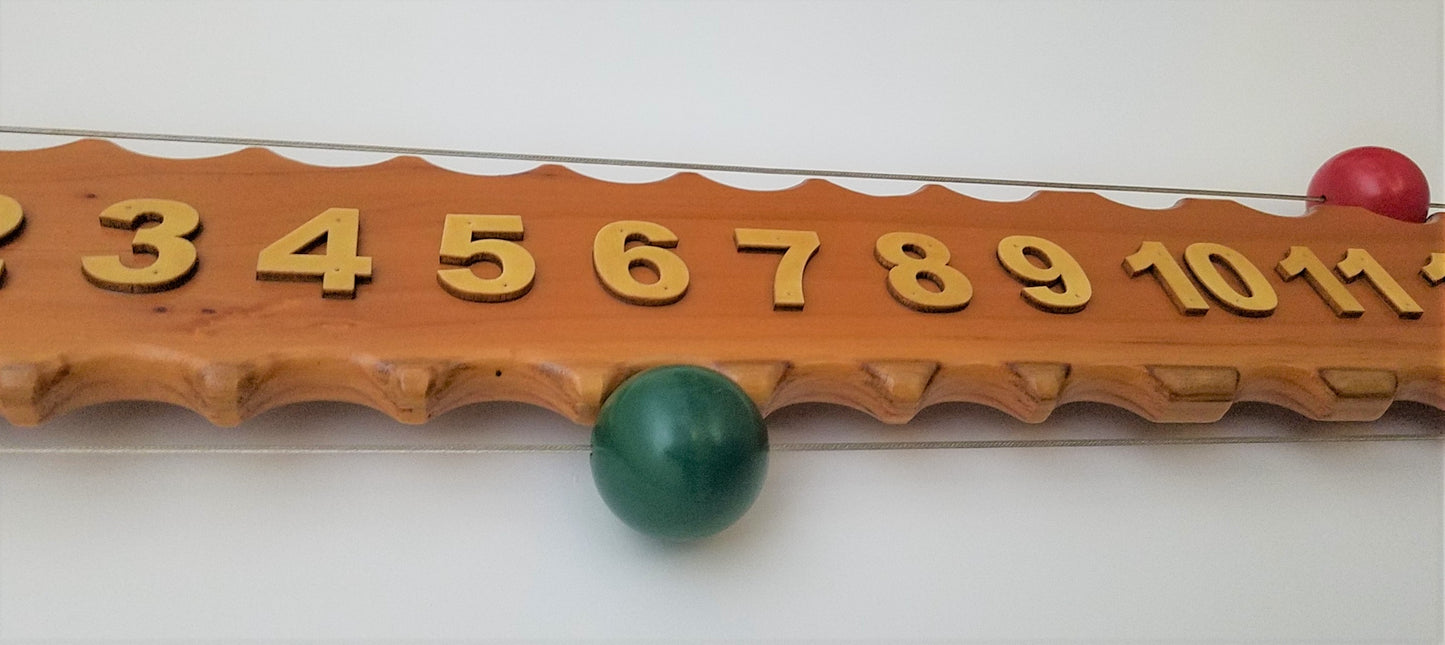 Bocce Scoreboard Horizontal, 0-21 number