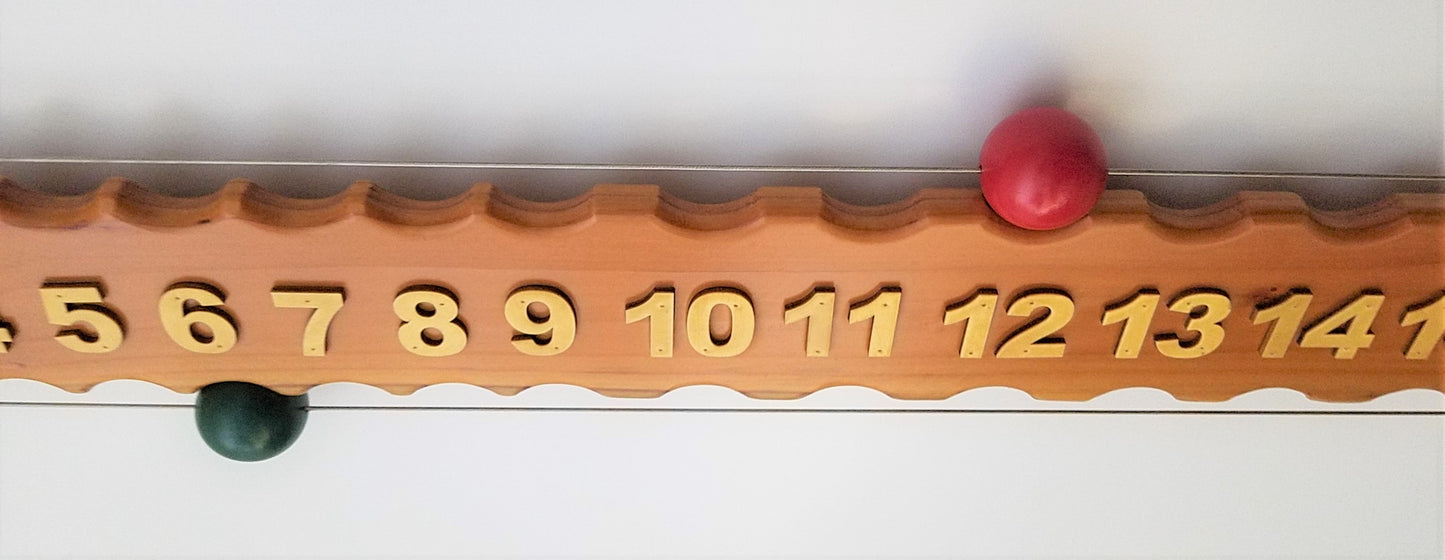 Bocce Scoreboard Horizontal, 0-21 number