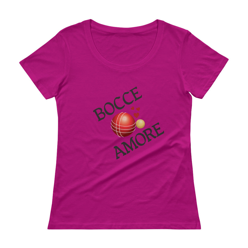 Bocce Amore Ladies' Scoopneck T-Shirt